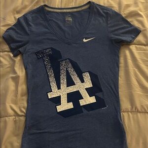 Nike Navy LA V-Neck Tee